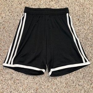 Adidas Black/White "Climalite" Boys Shorts-S (9-10 Years)